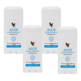 Kit 4 Desodorante Forever Ever Shield Aloe Vera Sem Aluminio