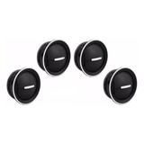 Kit 4 Difusor Saida Ar Gol Voyage G4 G5 G6 Botão E Aro Prata