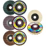 Kit 4 Discos Polimento Inox Alumínio Metais Polir E Lustrar