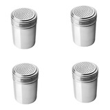 Kit 4 Dispenser De Sal E Temperos Atualle Inox 320ml 