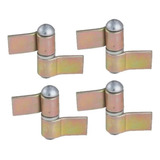Kit 4 Dobradiça Gonzo Nº1 Com Aba 3/4'' Porta Portão Ferro