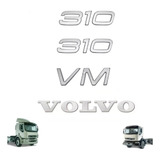 Kit 4 Emblema Da Cabine Volvo Vm 310 2004 A 2009 20559459