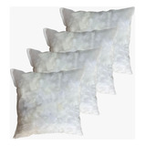 Kit 4 Enchimento De Almofada Refil 45x45 - Espuma Flocada