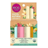 Kit 4 Eos Lip Balm Bastão Soft Natural Shea Sabores