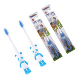 Kit 4 Escovas Dental Para Criança