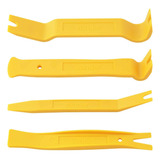 Kit 4 Espátulas Nylon Desmontar Painéis Forro De Porta Som