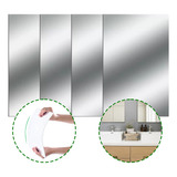 Kit 4 Espelho Decorativo Autocolante Acrílico 20x30 Flexível