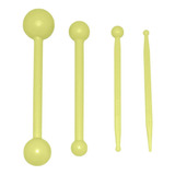 Kit 4 Estecas Boleadoras 2 Pasta Biscuit Artesanato Bluestar