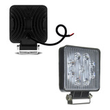 Kit 4 Farol De Milha Led Quadrado 27w 12v/24v Carro Caminhão