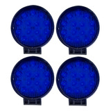 Kit 4 Farol Led Blue Shell 14 Led 48w Pulverizador Agricola