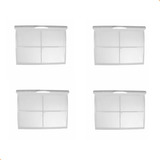 Kit 4 Filtros De Ar Cond. Modernita 48k A 60k Piso Teto