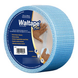 Kit 4 Fitas Telada Azul Waltape Plus P/ Drywall 100m Walsywa