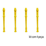 Kit 4 Flautas Doce Brinquedo Festa
