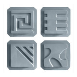 Kit 4 Formas Lateral Mini Vaso Abs 1.5 Mm 4 Modelos