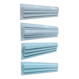 Kit 4 Formas Molduras Rodateto Rodape Pet 50cm