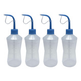 Kit 4 Frasco Bico Curvo Pisseta Almotolia De 250ml
