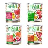 Kit 4 Freshfit (4 Sabores)alimento Úmido Cães 280 Gr Cd Lata