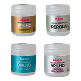 Kit 4 Glitters Brilhante Para Decoração Confeitaria