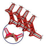 Kit 4 Grampo Sargento Angular 90 Graus Marceneiro Vidraceiro