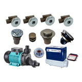 Kit 4 Jatos Inox Bomba 1/2cv Aquecedor New Maxxi 8 Banheira