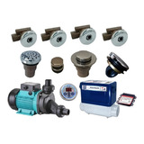 Kit 4 Jatos Inox Bomba 1/2cv Aquecedor New Maxxi Banheira