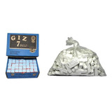 Kit 4 Kg Giz Branco + 4 Cx Giz Azul (c/144pçs) Sinuca Bilhar