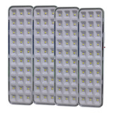 Kit 4 Lâmpada Luminária De Emergência 30 Leds 2w