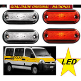 Kit 4 Lanterna Vigia Delimitadora Teto Topo Van Escolar 12v