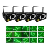 Kit 4 Laser Holografico Hl22 250mw Sensor Som Verde Vermelho