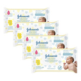 Kit 4 Lenço Umedecido Johnsons Baby 48 Unidades