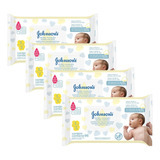 Kit 4 Lenço Umedecido Johnsons Baby 96 Unidades