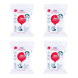Kit 4 Limpa Chupeta Lenços Umedecidos Higienizadores Likluc