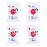 Kit 4 Limpa Chupeta Lenços Umedecidos Higienizadores Likluc