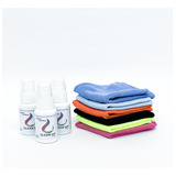 Kit 4 Limpa Lentes Armaçao Oculos De Sol + 4 Flanela Mágica