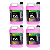 Kit 4 Liquido Fluido Para Maquina De Fumaça 5 Litros Tutti-frutti Linha Standard Nevoa