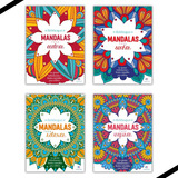 Kit 4 Livros Mandalas ( Arteterapia ) Para Colorir - C/ Nf E Envio Imediato - Antiestresse E Relaxar, Editora Ciranda Cultural, Adulto