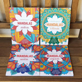 Kit 4 Livros Mandalas ( Arteterapia ) Para Colorir - C/ Nf