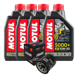 Kit 4 Lts Óleo Motul 5000