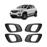 Kit 4 Maçaneta Gatilho Puxador Interno Kwid Haste Curva