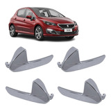 Kit 4 Maçaneta Interna Gatilho Puxador Peugeot 308 17 A 2021