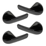 Kit 4 Maçaneta Interna Porta Gol Voyage G5 Preta Black Piano