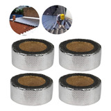Kit 4 Manta Asfáltica Adesiva Telhado Aluminizada 5cm X 10m
