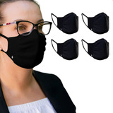 Kit 4 Máscaras Proteção Lupo Bac Off Reutilizável Adulto 