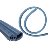 Kit 4 Metros Perfil Silicone Tipo T Encaixe Tedesco Cinza
