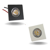 Kit 4 Mini Spot Led Embutir 1w 3000k Bivolt 3cm Quadrado