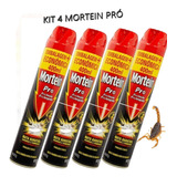 Kit 4 Mortein Combate Baratas, Escorpião Aranha E Pulgas -