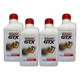 Kit 4 Óleo Lubrificante Castrol 20w50 Gtx Antiborra Api Sl