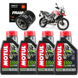 Kit 4 Óleo Motul 5100 10w40 Filtro Fram Tiger 800 2011-2020