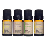 Kit 4 Óleos Essencial Ylang + Lavanda + Tea Tree + Bergamot