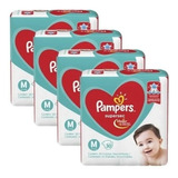 Kit 4 Pacotes Fraldas Pampers Descartável Infantil Atacado